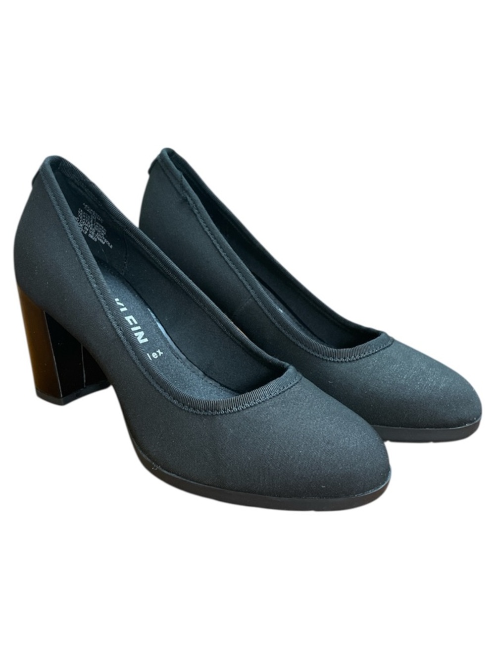 #23 Anne Klein Women's Castana Pumps - Black Stretch